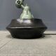 3 arm vespa green patina Jieldé lamp on cast iron base