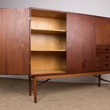Danish Teak Highboard by Kurt Ostervig for Randers Mobelfabrik 1960.