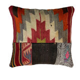 Vintage turkish kilim cushion cover 40 x 40 cm