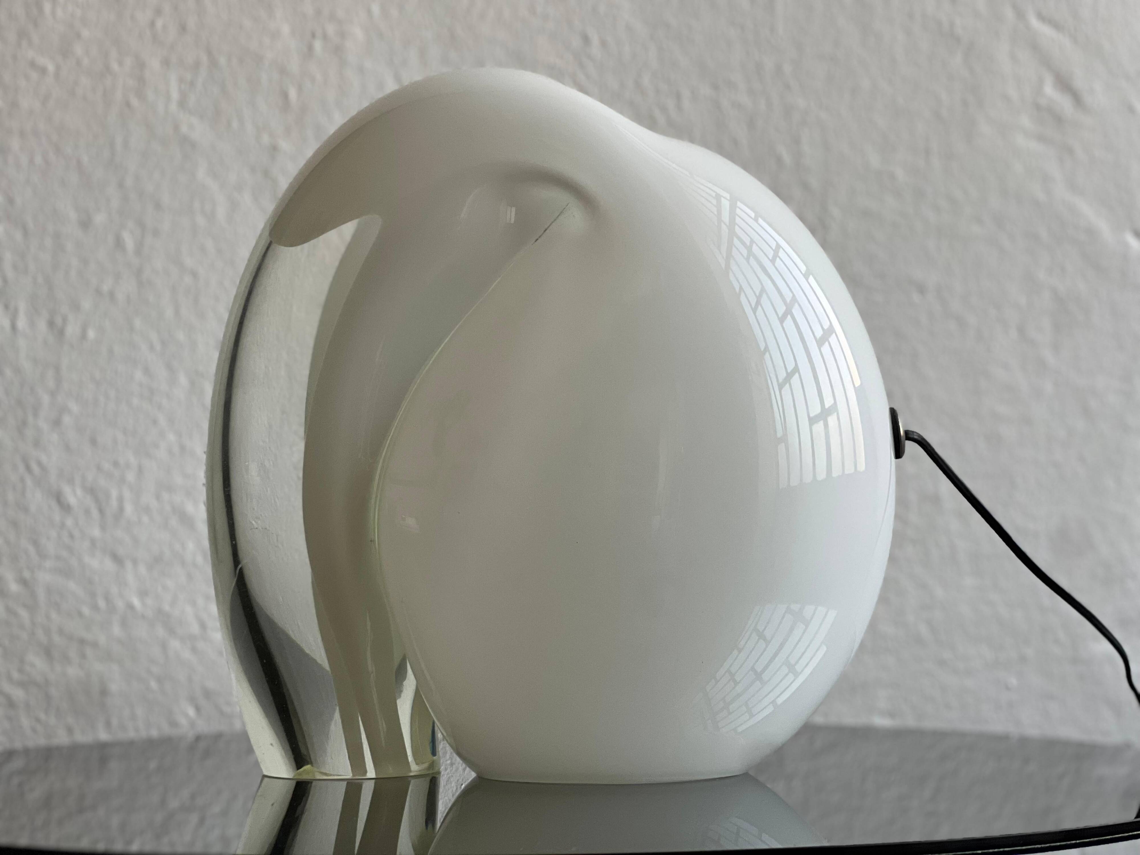 Lampe de table en verre artistique massive Munega par Gino Vistosi années 1970 Murano Italie