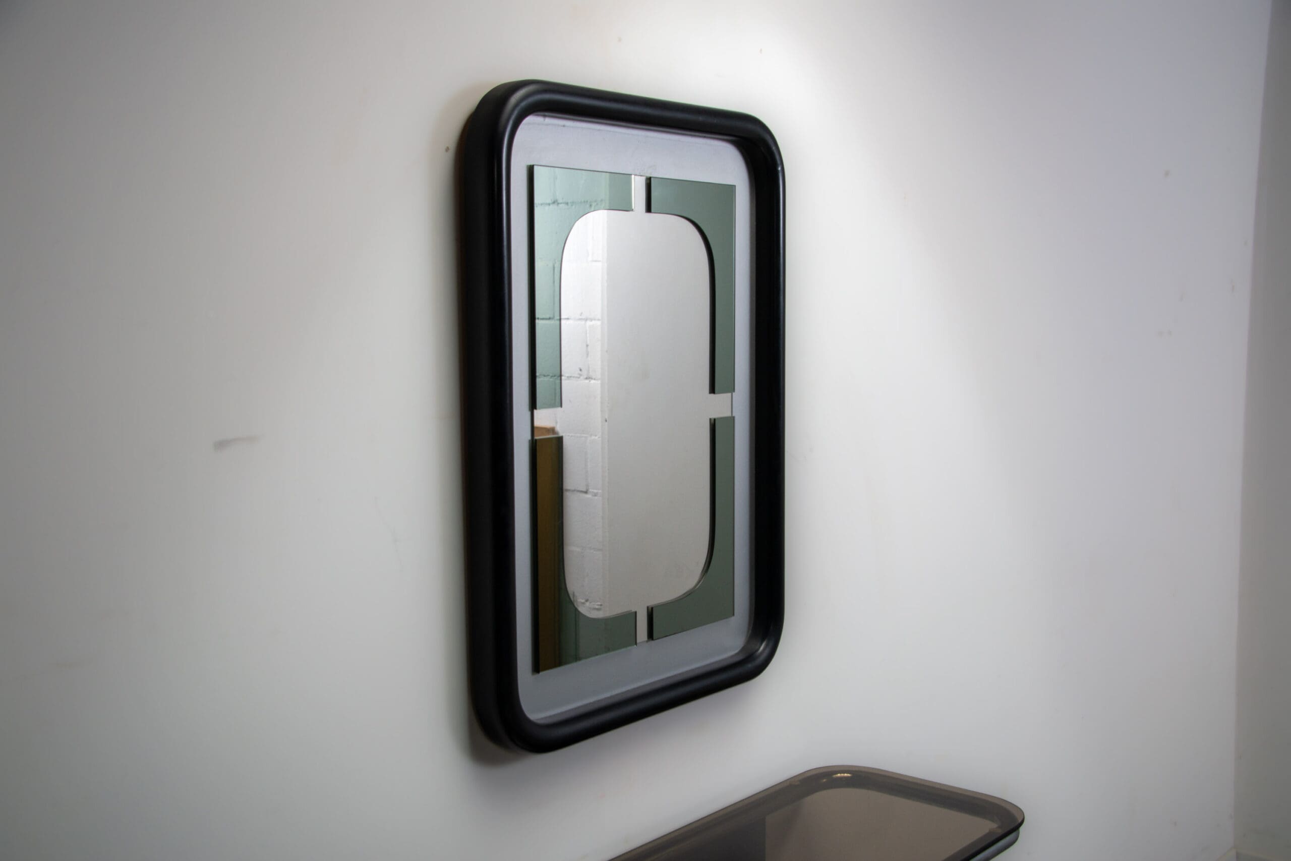 Italian hall cabinet and mirror. Circa 1960