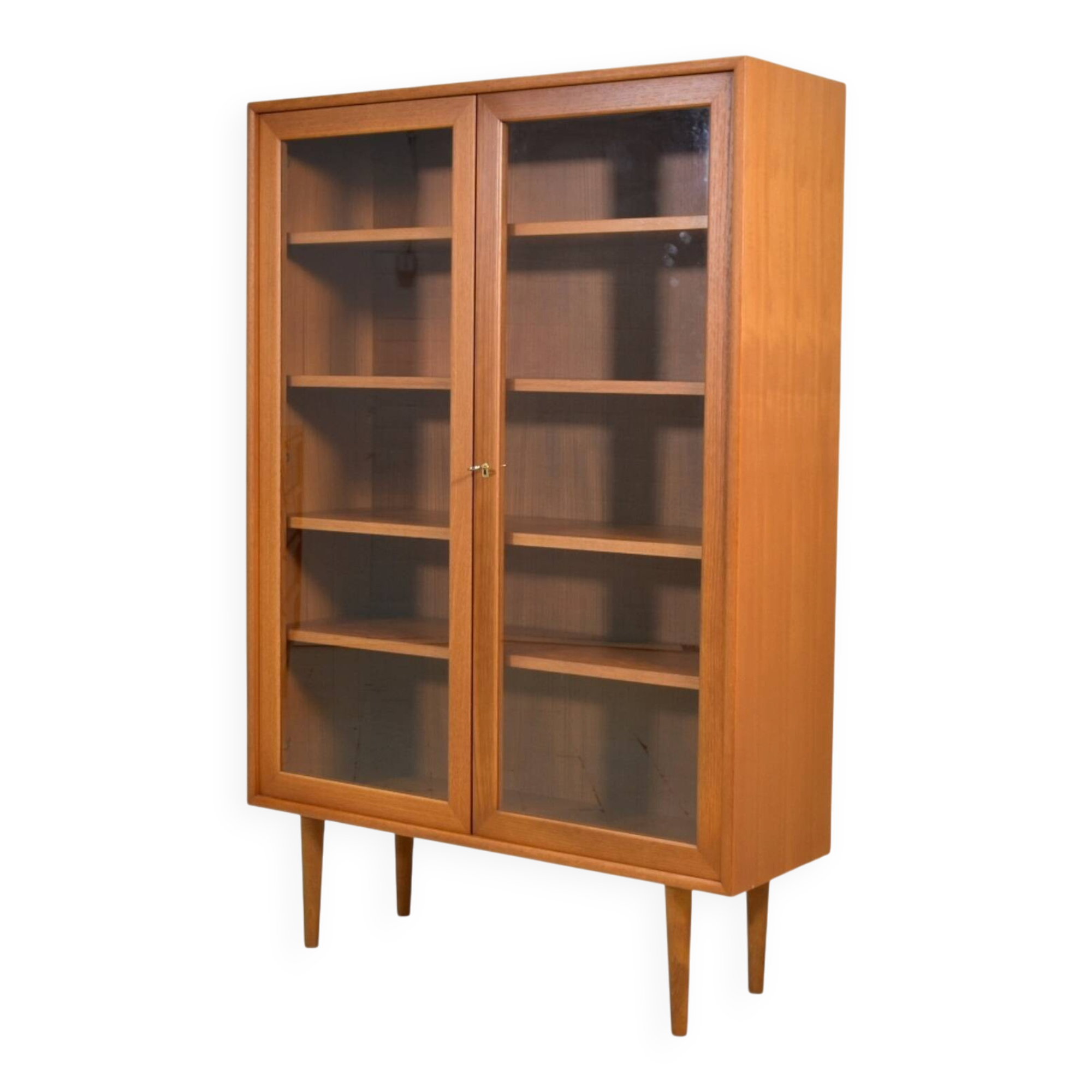 Vitrine par WK Möbel vitrine années 1970 en teck vintage