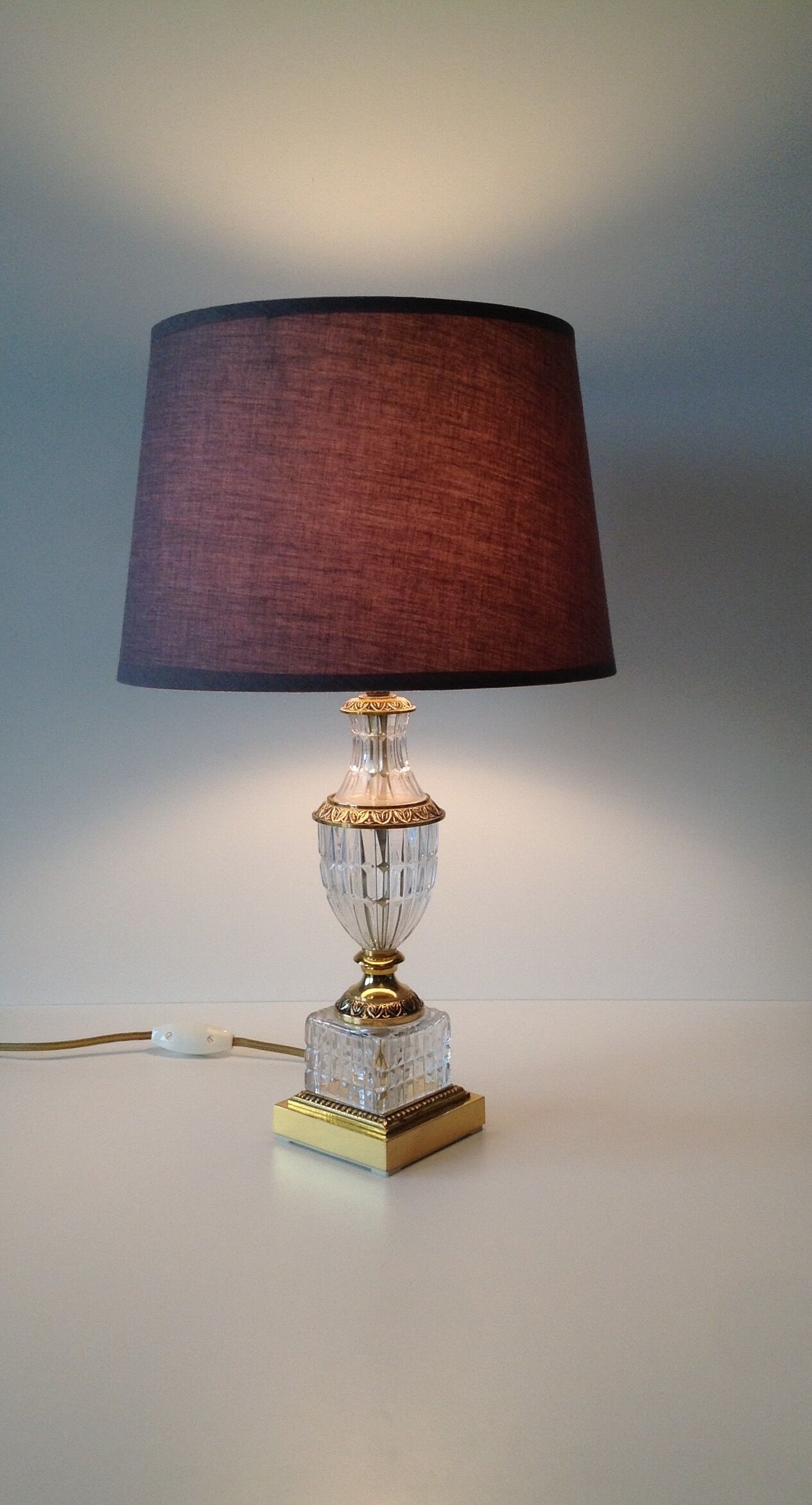 Lamp art deco crystal