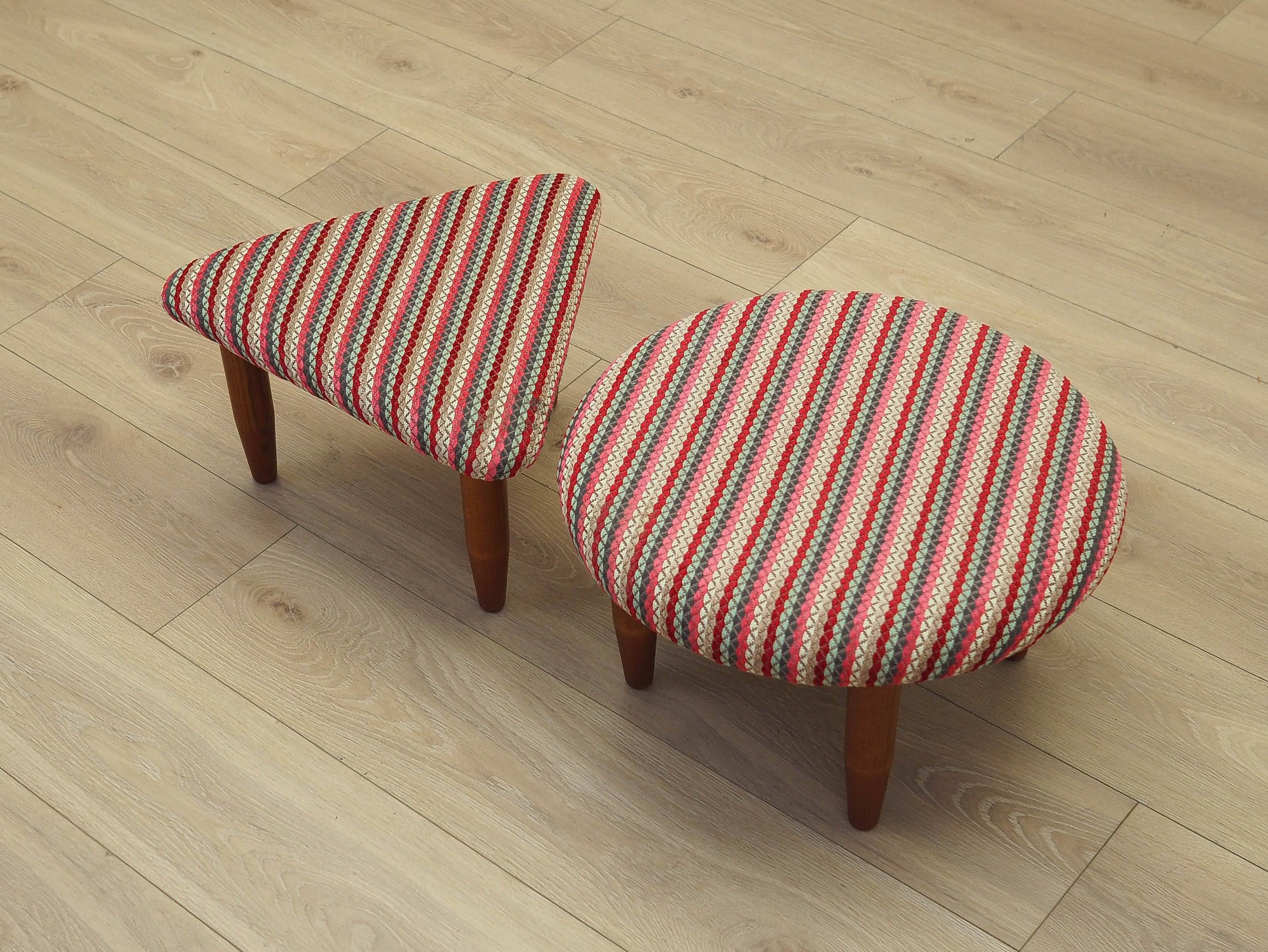 Set of two footstools, Danish design, 1990s, production: Denmark