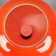Lampe de table champignon en verre opalin orange tchèque des années 1970
