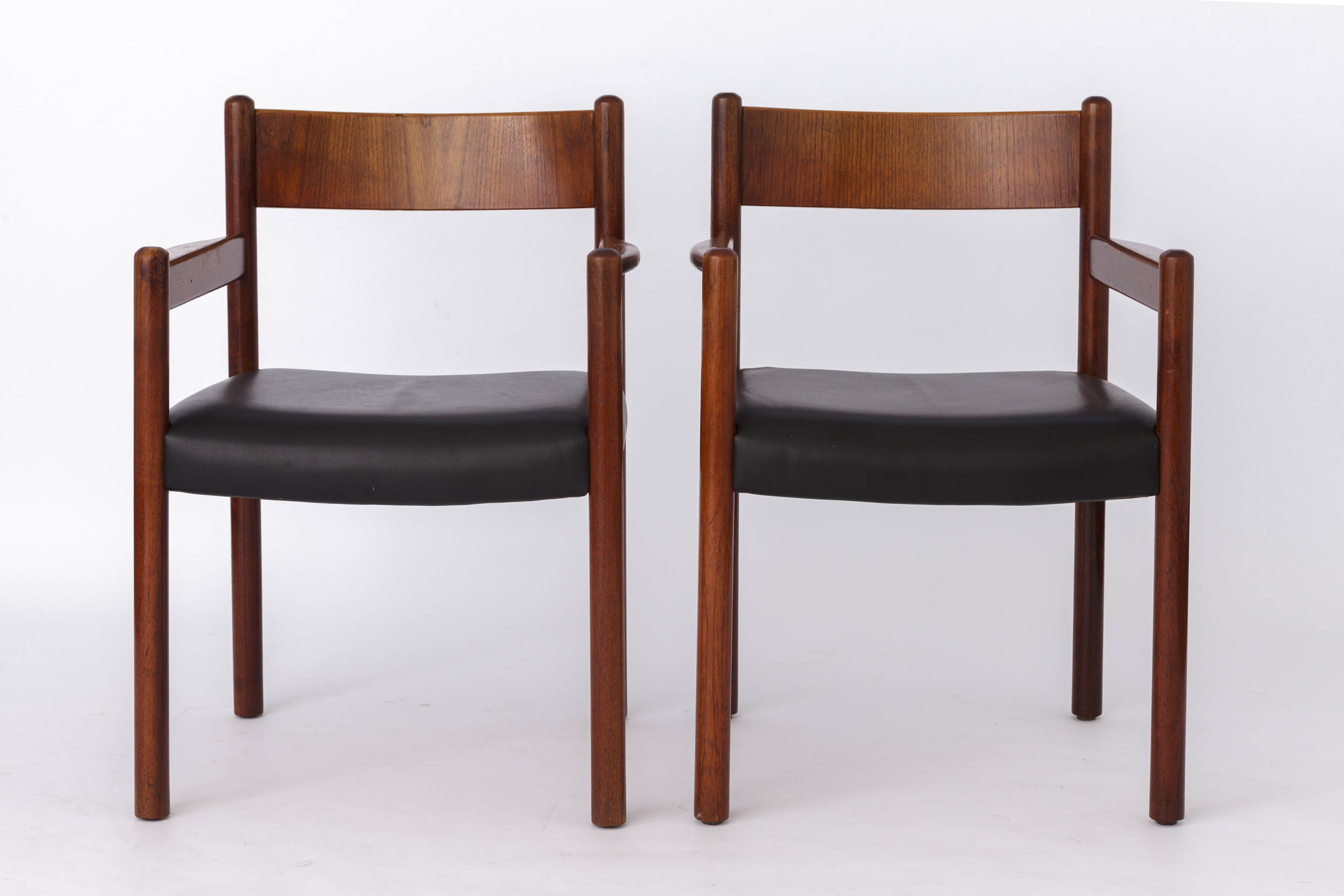 2 of 12 Vintage Armchairs, 1960s, Danish Teak
