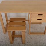 Desk and its stool dating from the 70s.