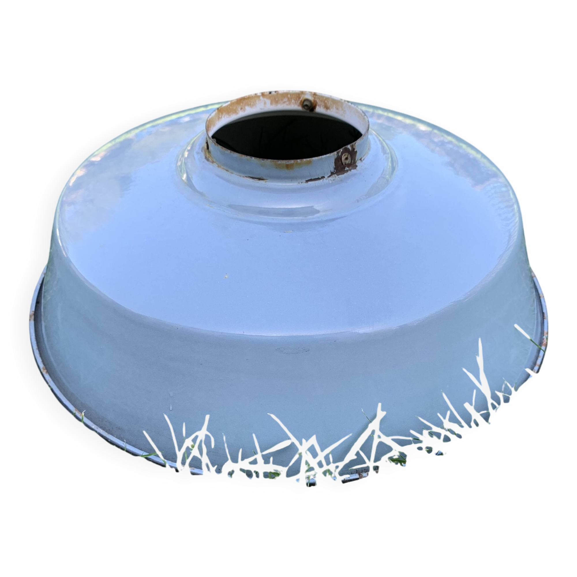 Enameled lampshade