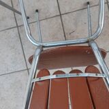 Lot de 3 chaises "pétales" en vinyl années 60-70
