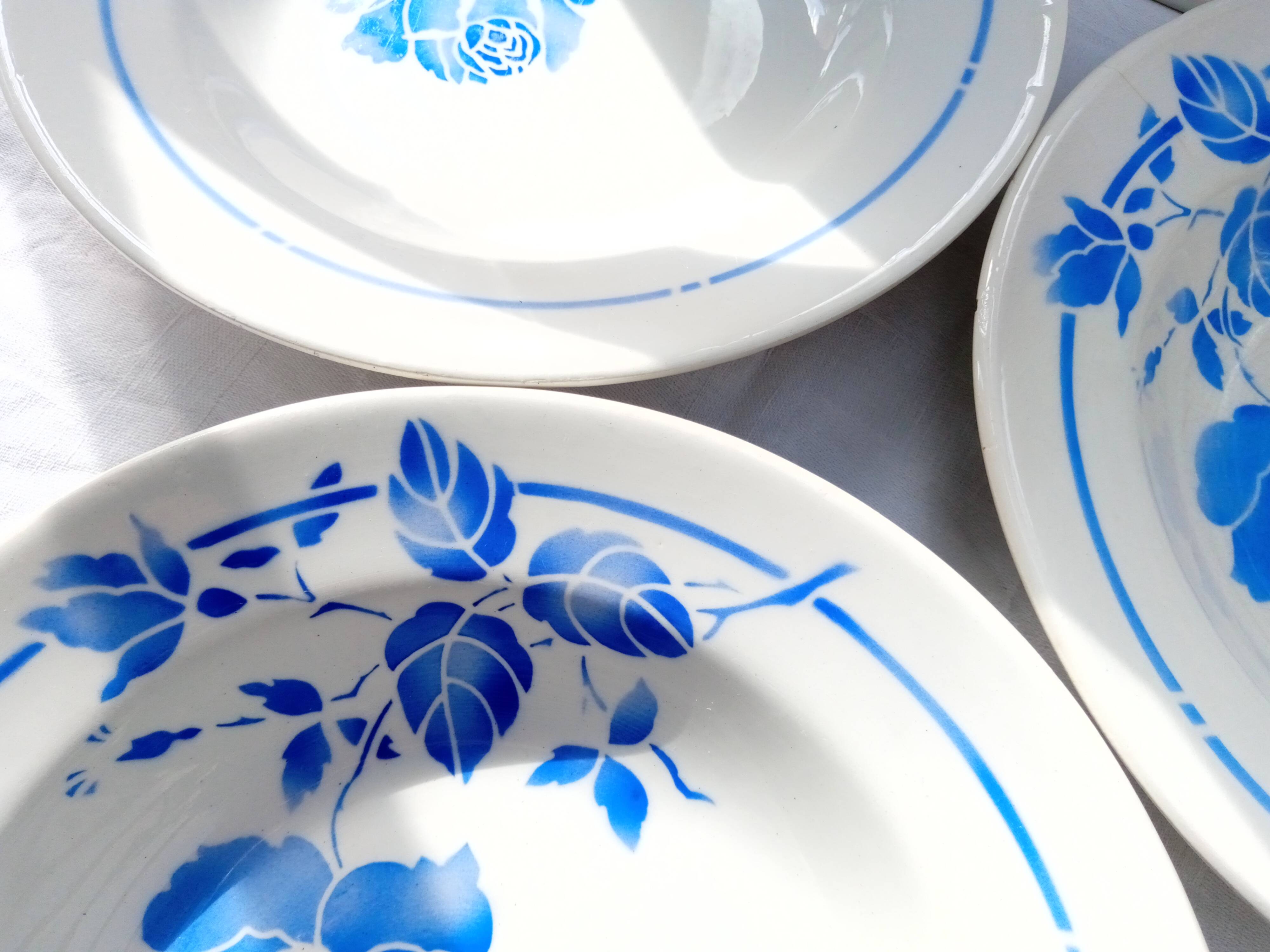 4 deep plates Rigobert / Moulin des loups
