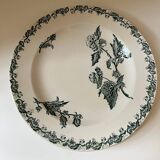 Large round serving dish Terre de Fer Richelieu St Amand