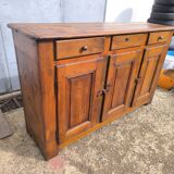 Buffet parisien vintage rustique 3 portes 3 tiroirs