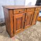 Vintage rustic Parisian sideboard with 3 doors and 3 drawers