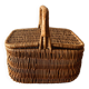 Vintage wicker picnic basket