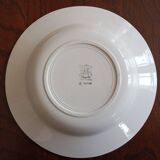 Assiettes creuses en terre de fer Longwy, Digoin Sarreguemines, Moulin des Loups Hamage & Lunéville