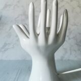 White ceramic hand lamp