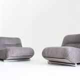 Giuseppe Munari Lounge Chairs for Poltrona Munari 1970s , Italy set of 2