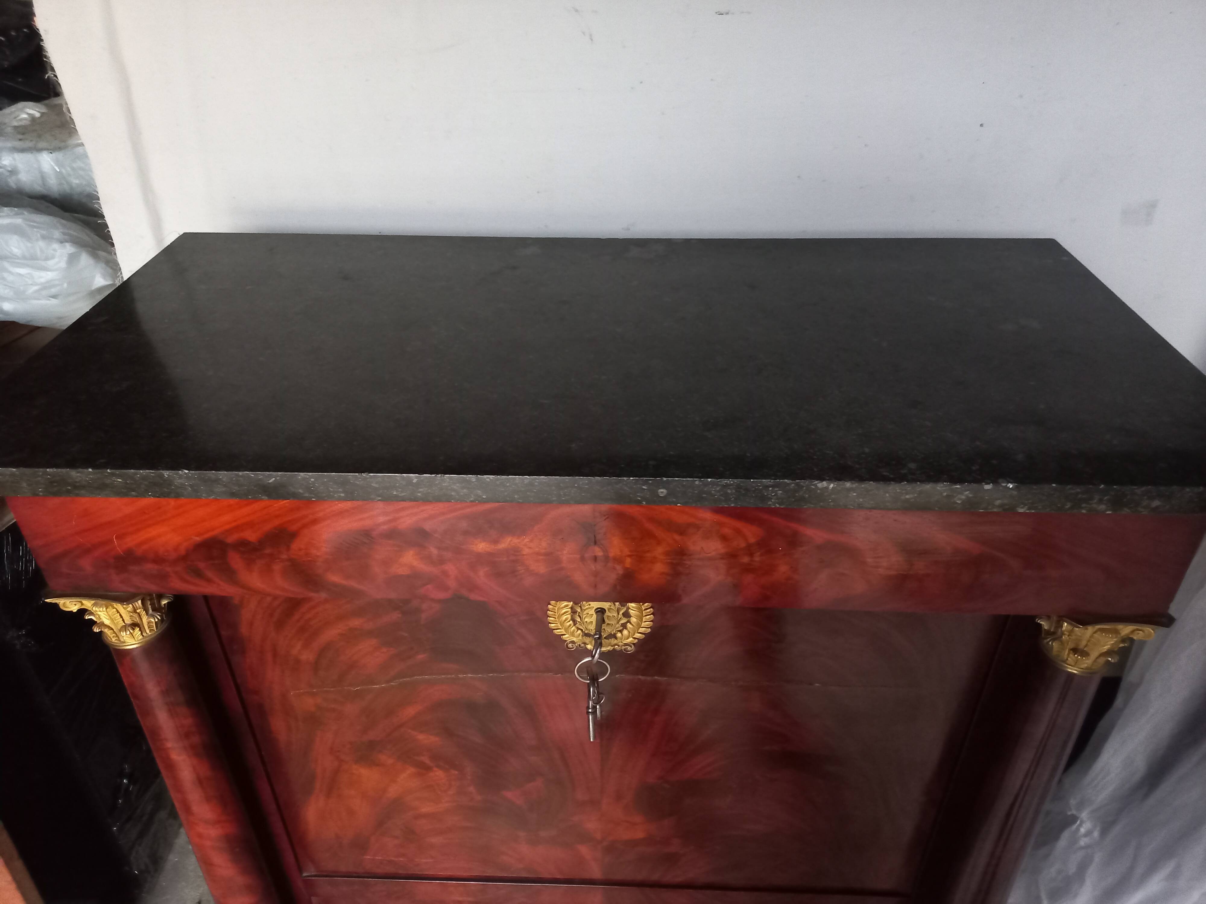 Empire Period Corinthian Bronze Secretary