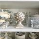 Ornamental artichokes in bleached concrete
