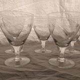9 foot glasses with star engraving