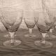 9 foot glasses with star engraving