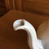 White porcelain teapot