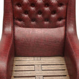 Pair of Varam armchairs with ottoman