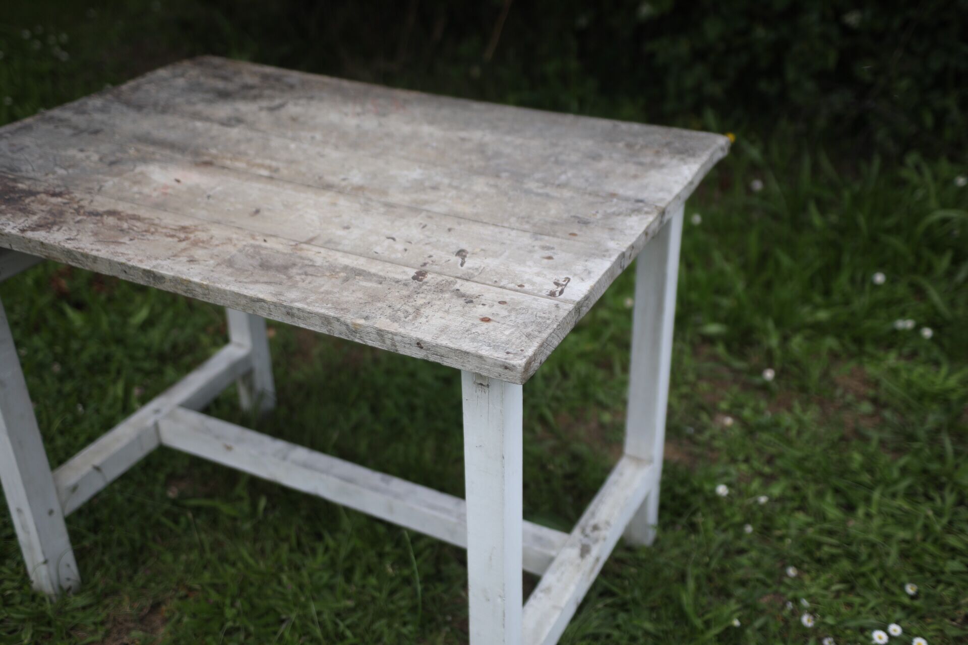 Old wooden table