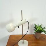 Wit metalen bureaulamp, tafellamp