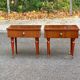 2 Scandinavian rosewood bedside tables from the 1960s