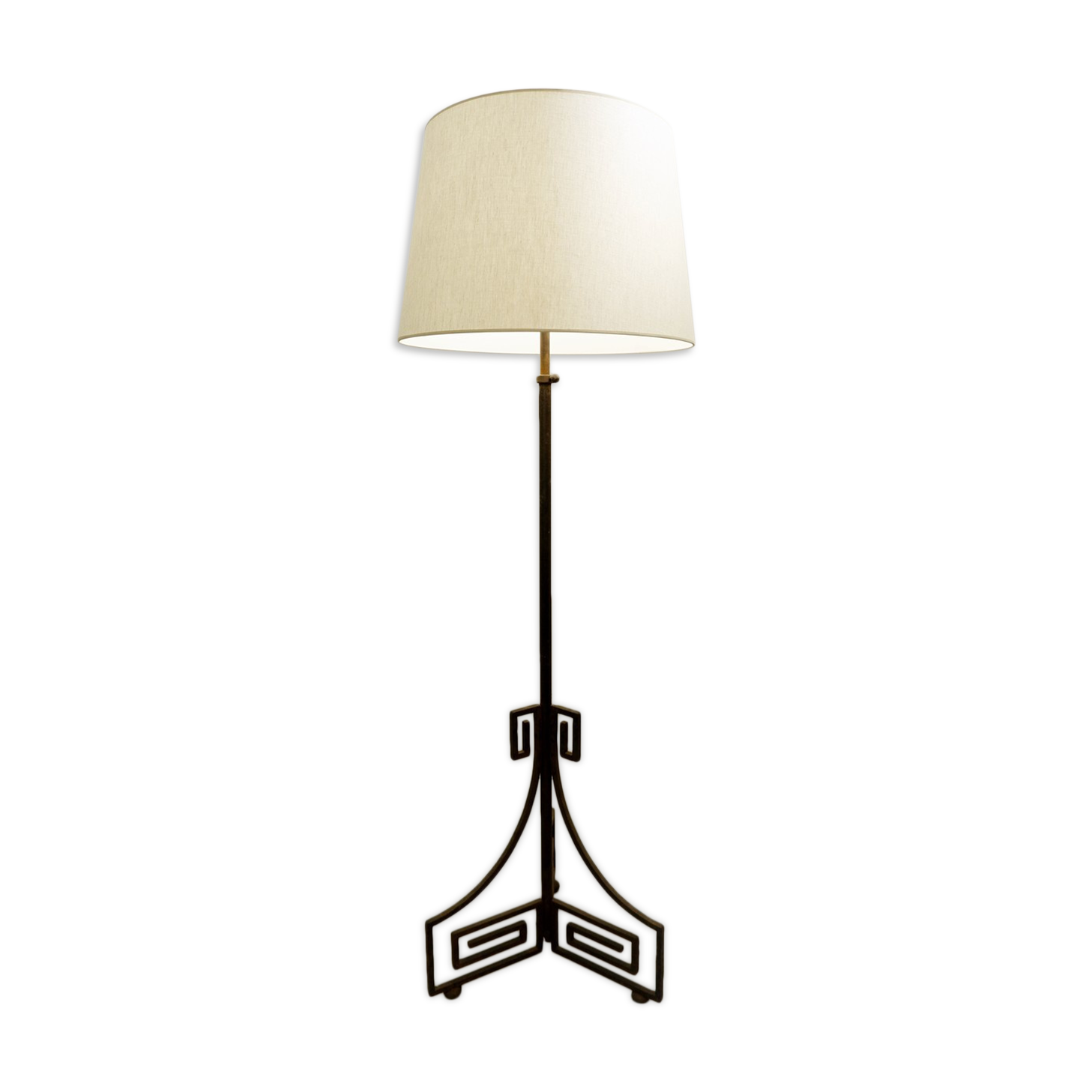 Lampadaire art déco en fer forgé | Selency
