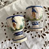 Old Quimper Henriot egg cups