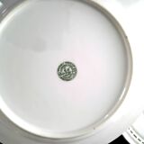 6 flat plates in porcelain. Limoges paste and glaze.