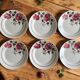 6 antique flat plates in faience from badonviller