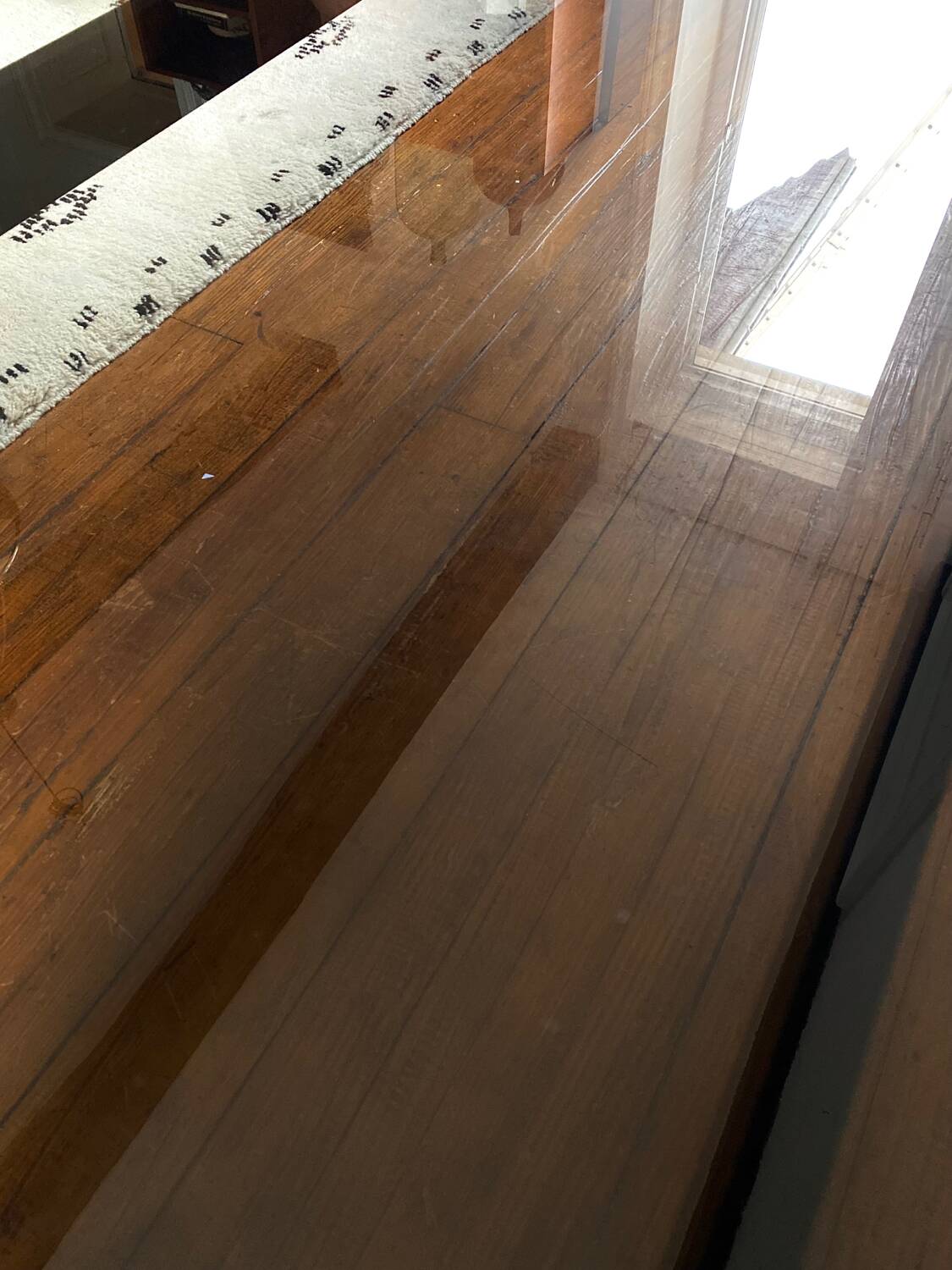 Italian rectangular coffee table in smoked glass vintage 1970