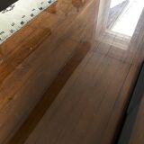 Italian rectangular coffee table in smoked glass vintage 1970