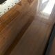 Italian rectangular coffee table in smoked glass vintage 1970