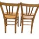 2 Bistro Chairs in Varnished Beech from the 1950s