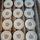 12 antique dessert plates "Capri"