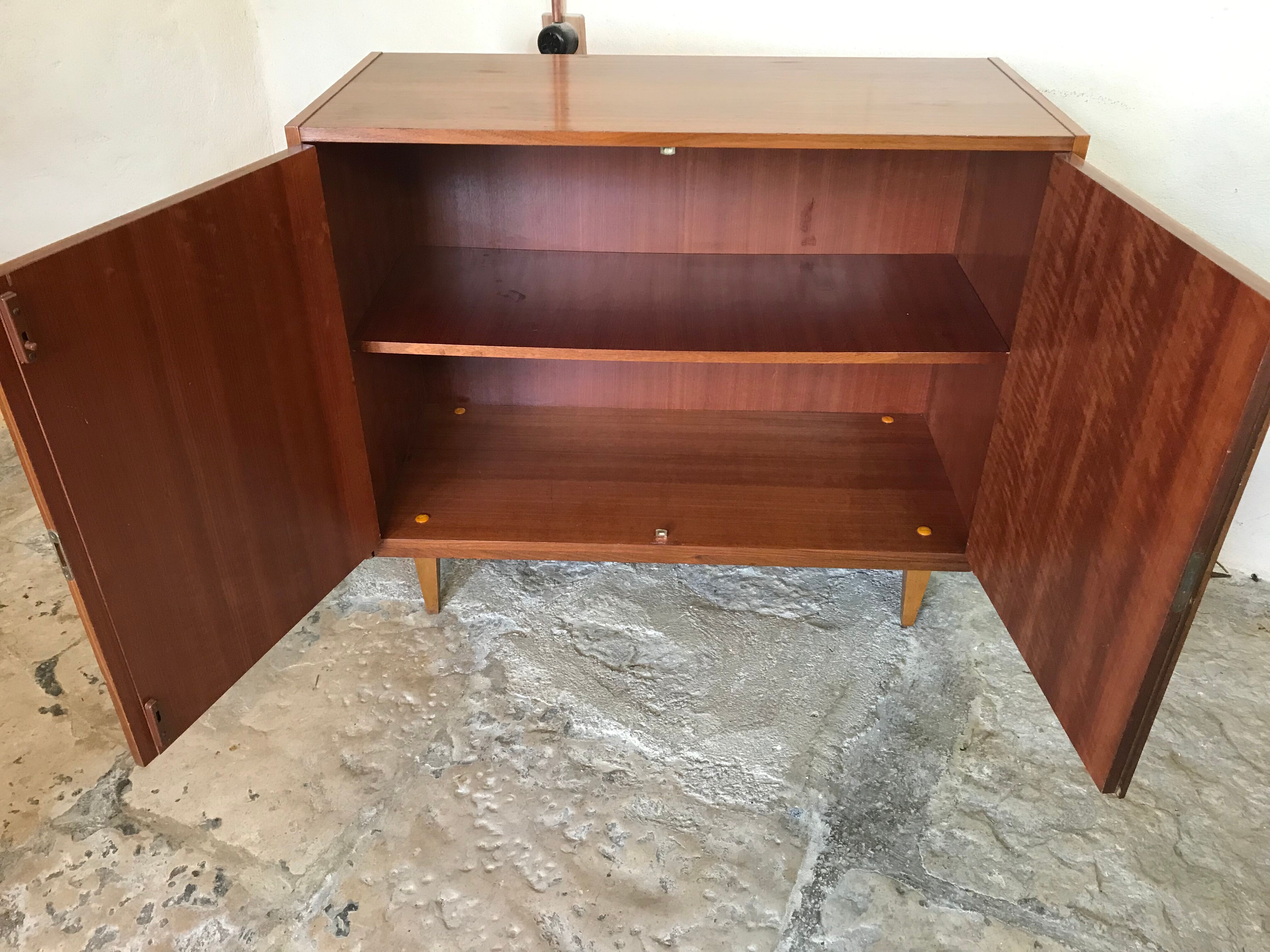 Vintage sideboard storage cabinet with two doors