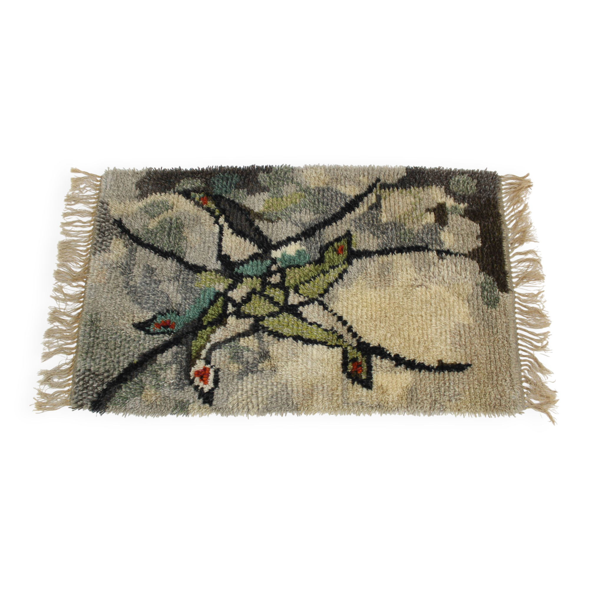 Petit tapis en laine danois des années 1970