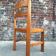 Maison Regain, duo of chairs in solid elm, vintage seating furniture.