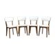 Vintage chairs 50s/60s skai and light beech