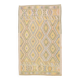 5x8 Light Green Yellow Geometric Vintage Rug, 149x247Cm