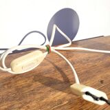 Small vintage blue diabolo foot lamp