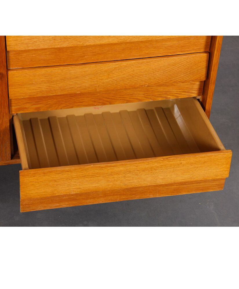 Vintage oak storage by Jiri Jiroutek, model U-458, 1960