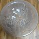 Frosted moulded glass chandelier bowl Art Deco signed Roc