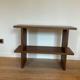 Shelves in ash with Iroko finish