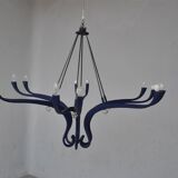 Vintage 1990s design to 12 lights chandelier