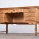 Freestanding Oak Desk attributed to Henning Kjærnulf, Denmark, 1960s